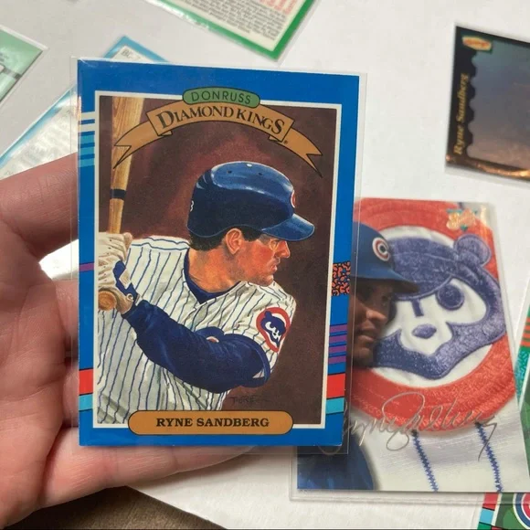 Ryne Sandberg Lot 🔥 14 Baseball Cards Lot Vintage Card Collection - Picture 5 of 8